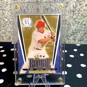 JD Drew St. Louis Cardinals All Star Rookie Card In Hard Case Perfect Shape!